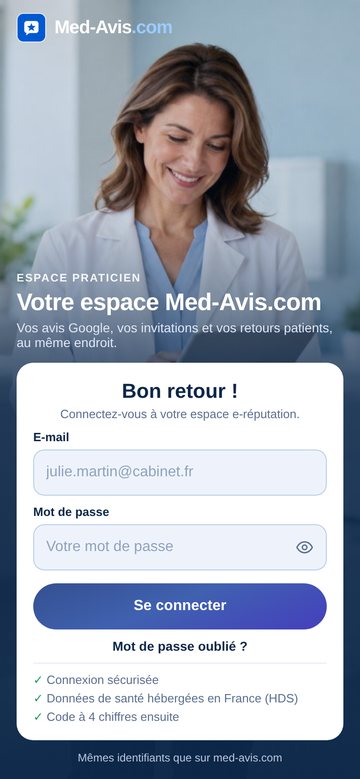 L'app Med-Avis.com sur iPhone